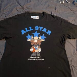 Bape Black and Blue Graphic Tee
